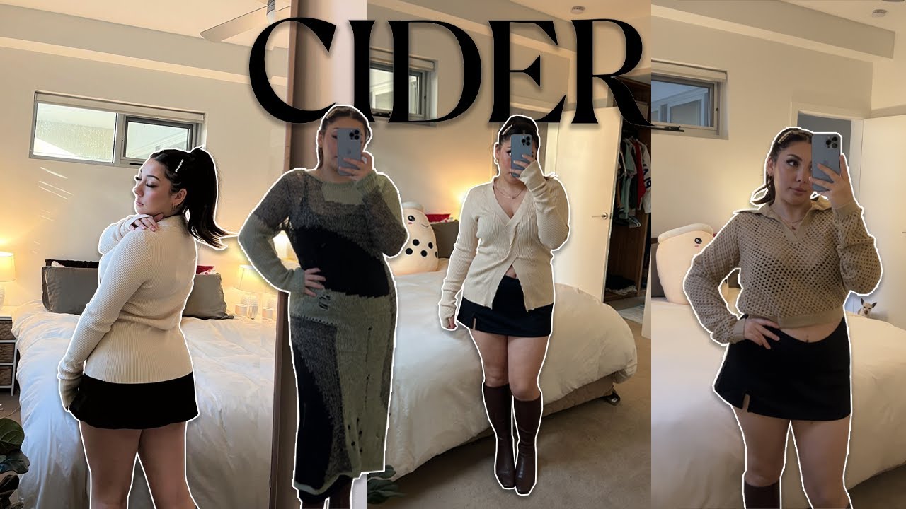 ASMR *MID SIZE (12/14)* CIDER TRY ON HAUL 🖤 | Whispered