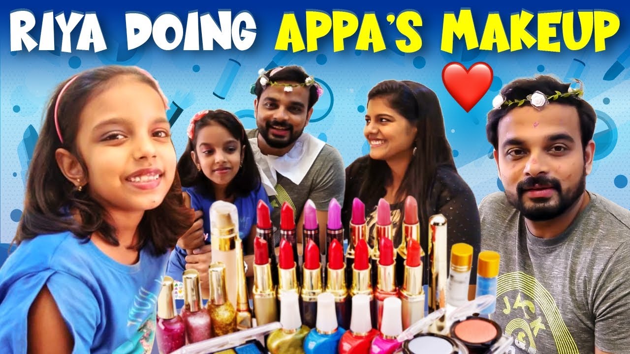 Riya-வின் அழகிய Makeup for அப்பா ❤️ | Fun Family Makeup Vlog | Jack and Roshini