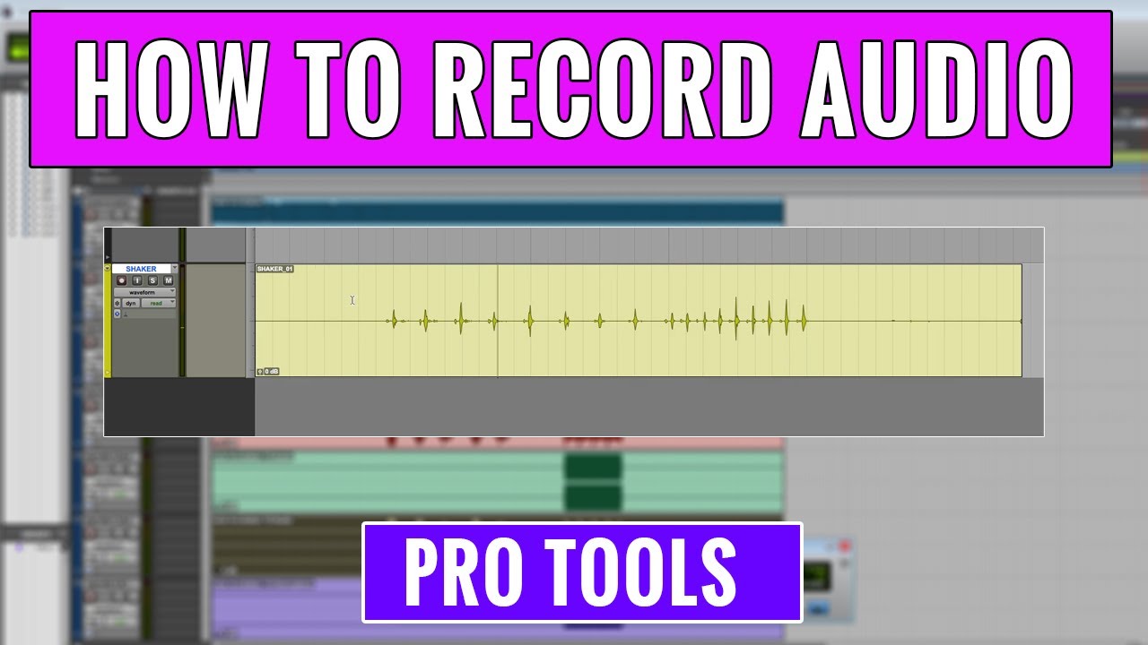 How to Record Audio In Pro Tools -- OBEDIA.com Pro Tools Training