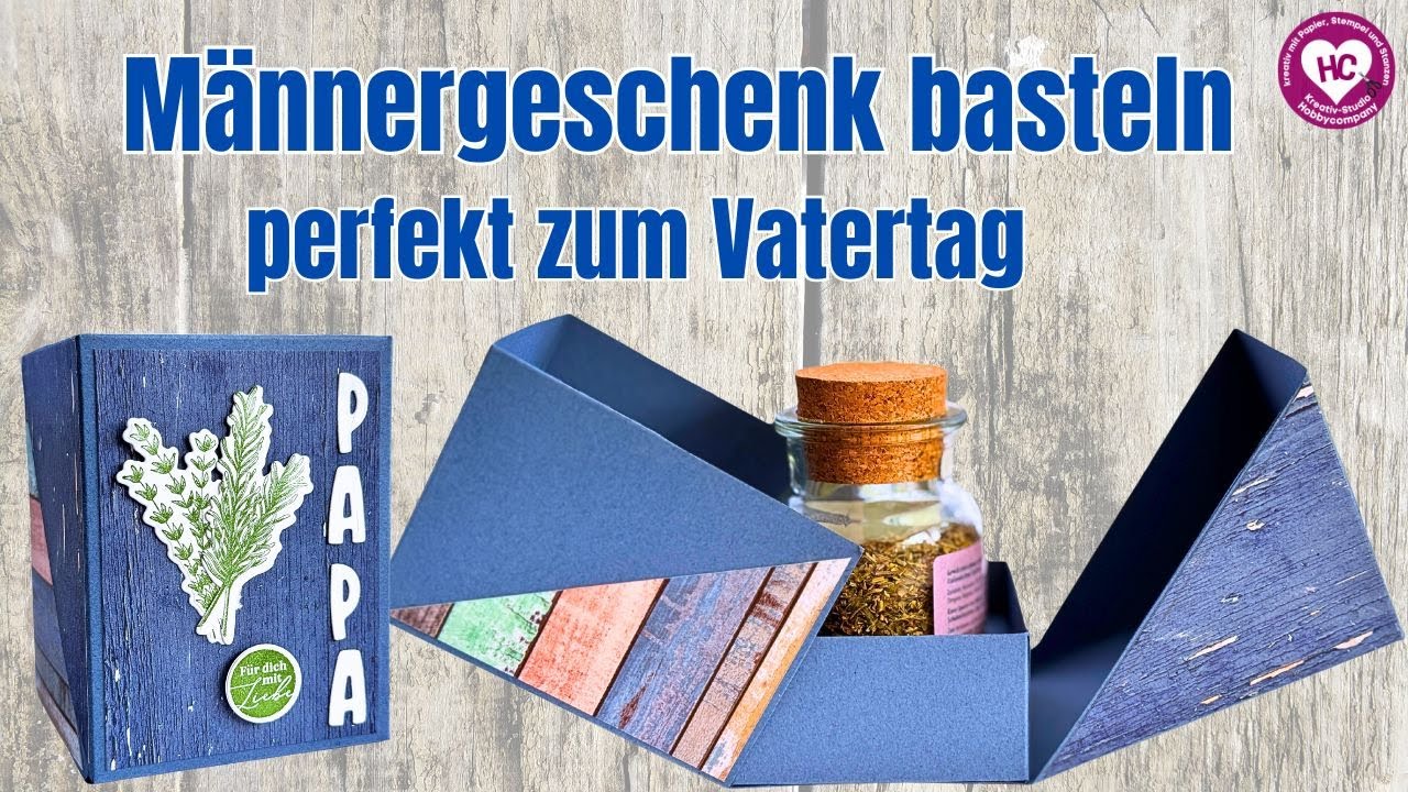 Perfekte Geschenkverpackung für Männer selber machen - zum Vatertag?
