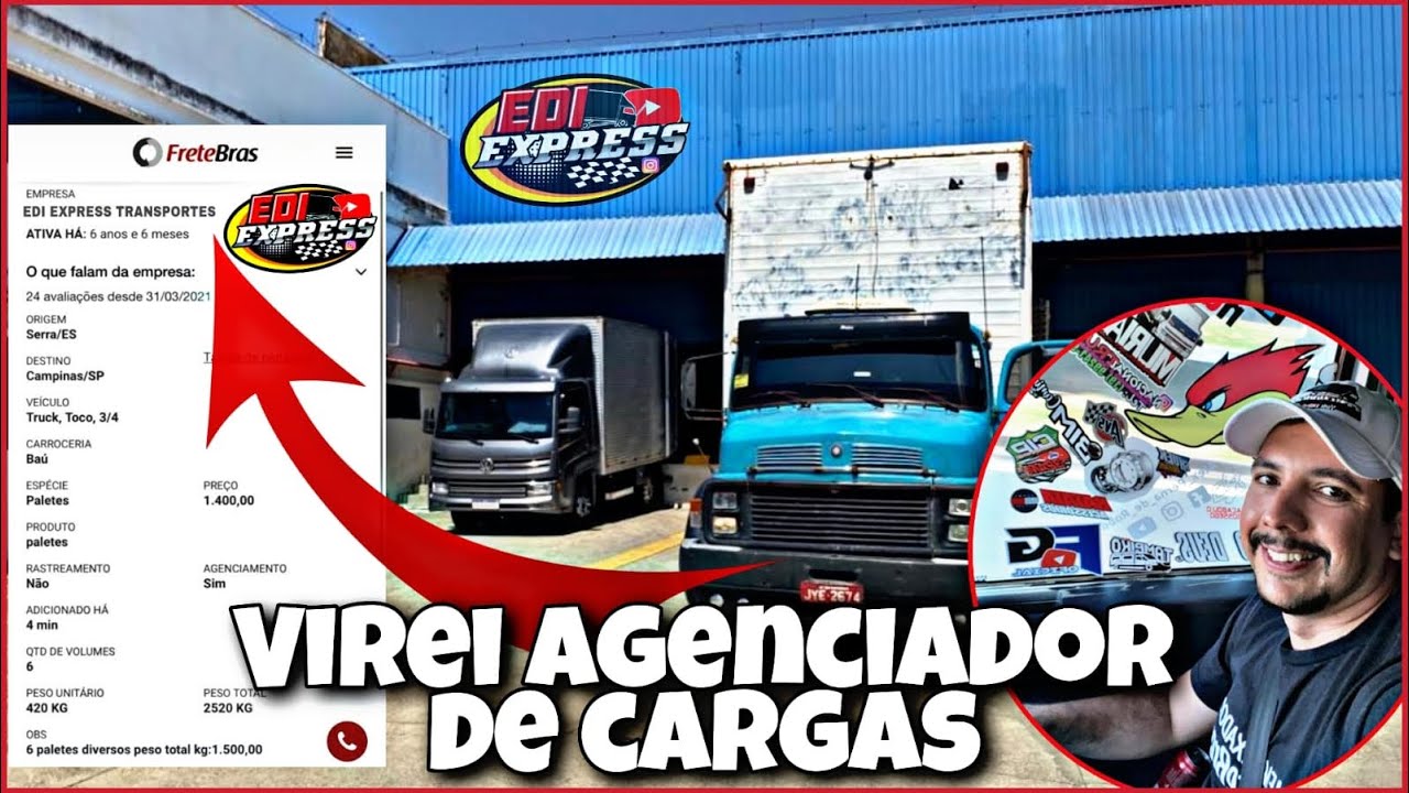 Virei agenciador de cargas no Frete Brás