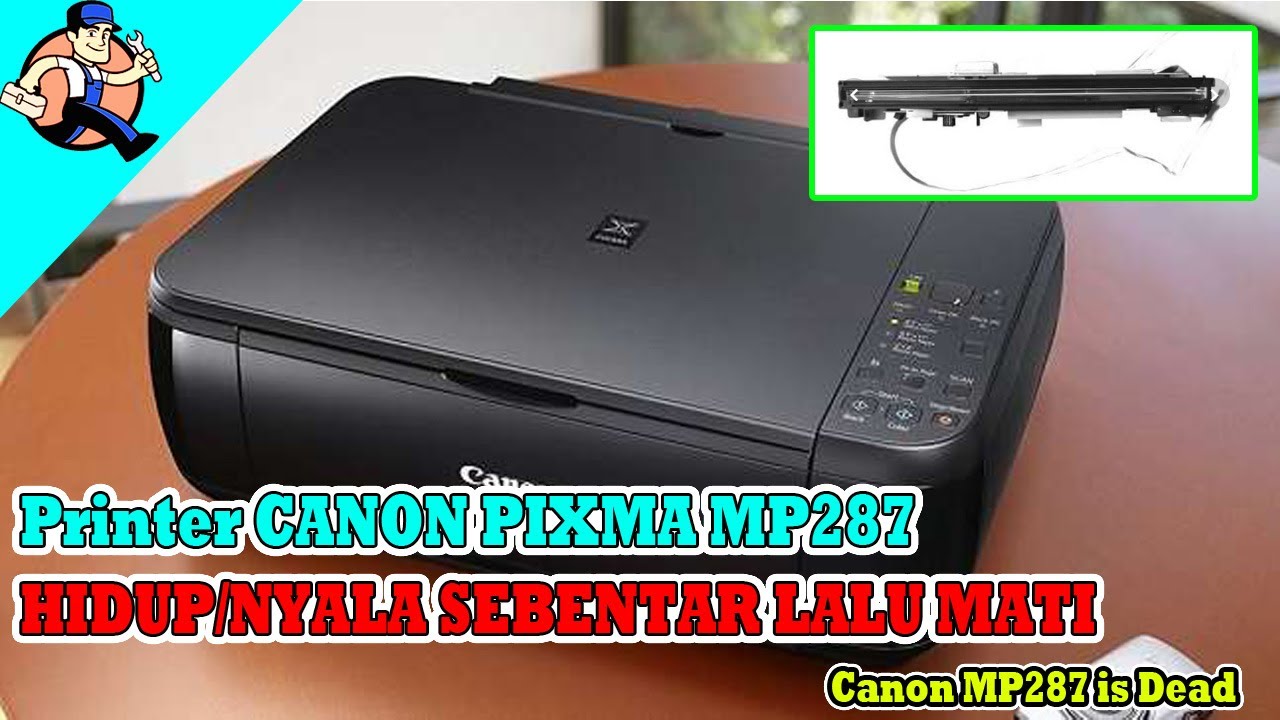 Canon MP287 Hidup Sebentar Lalu Mati | Canon MP287 Susah Hidup | Canon MP287 is Dead
