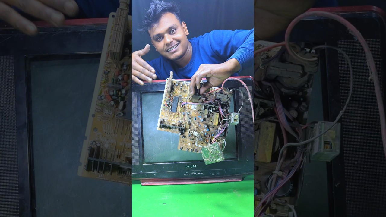 making homemade TV + video music system #shots #project #experiment #sujanexperiment