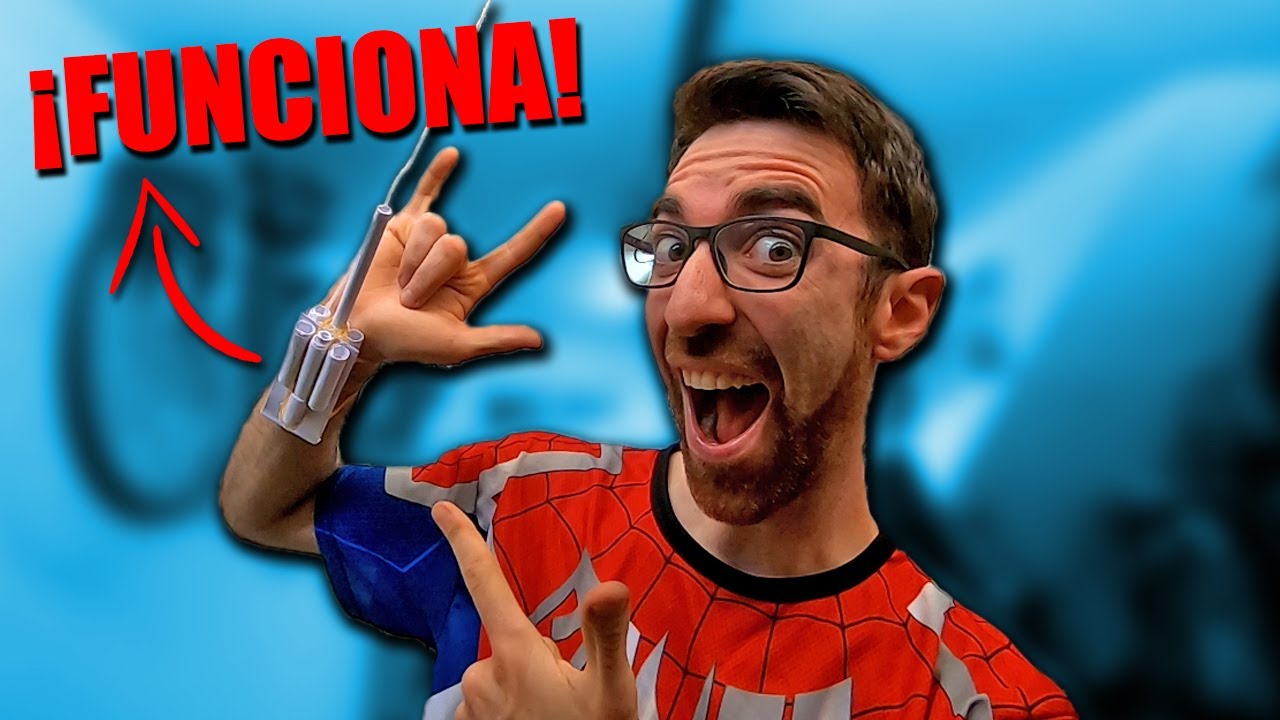 CÓMO HACER LANZATELARAÑAS DE SPIDERMAN QUE FUNCIONA | Prnze