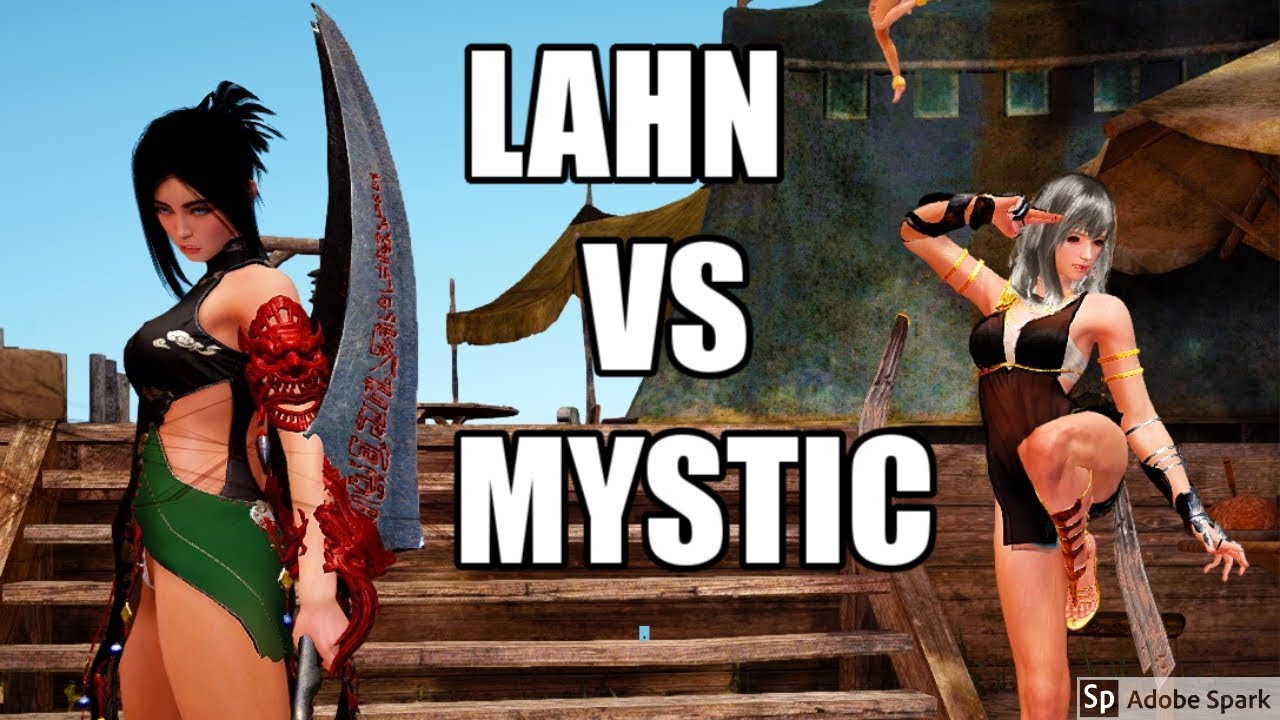 Black Desert Online Lahn (Lethal Skill) PvP VS Top Tier Mystic @1440p