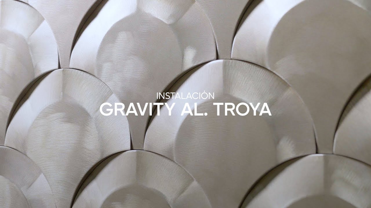 INSTALACIÓN MOSAICO GRAVITY ALUMINIUM TROYA / L'ANTIC COLONIAL