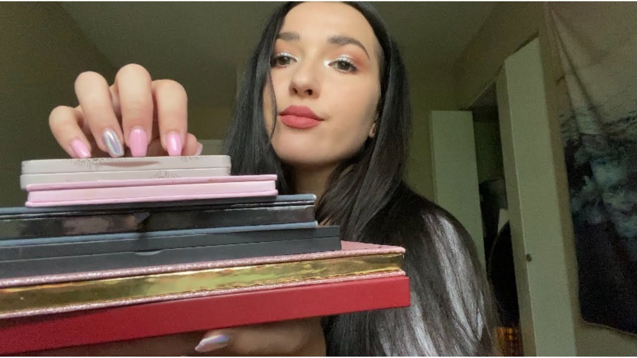 ASMR Tingly Tapping on Eyeshadow Pallets (NO TALKING)