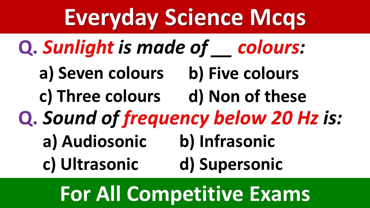 Everyday Science Mcqs | Everyday Science Quiz | Everyday Science Questions | Learning Point