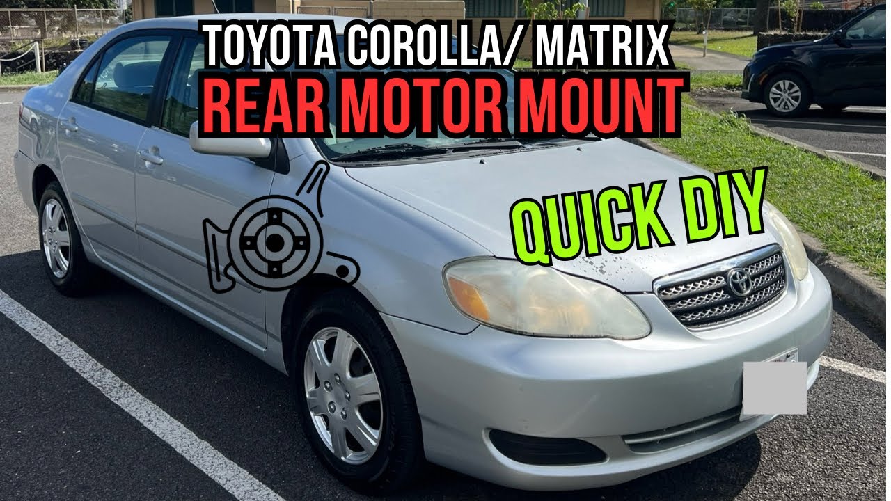 Заднее крепление Toyota Corolla и Matrix своими руками: простой способ