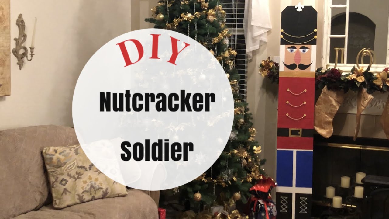 DIY Giant Nutcracker Soldier Decoration