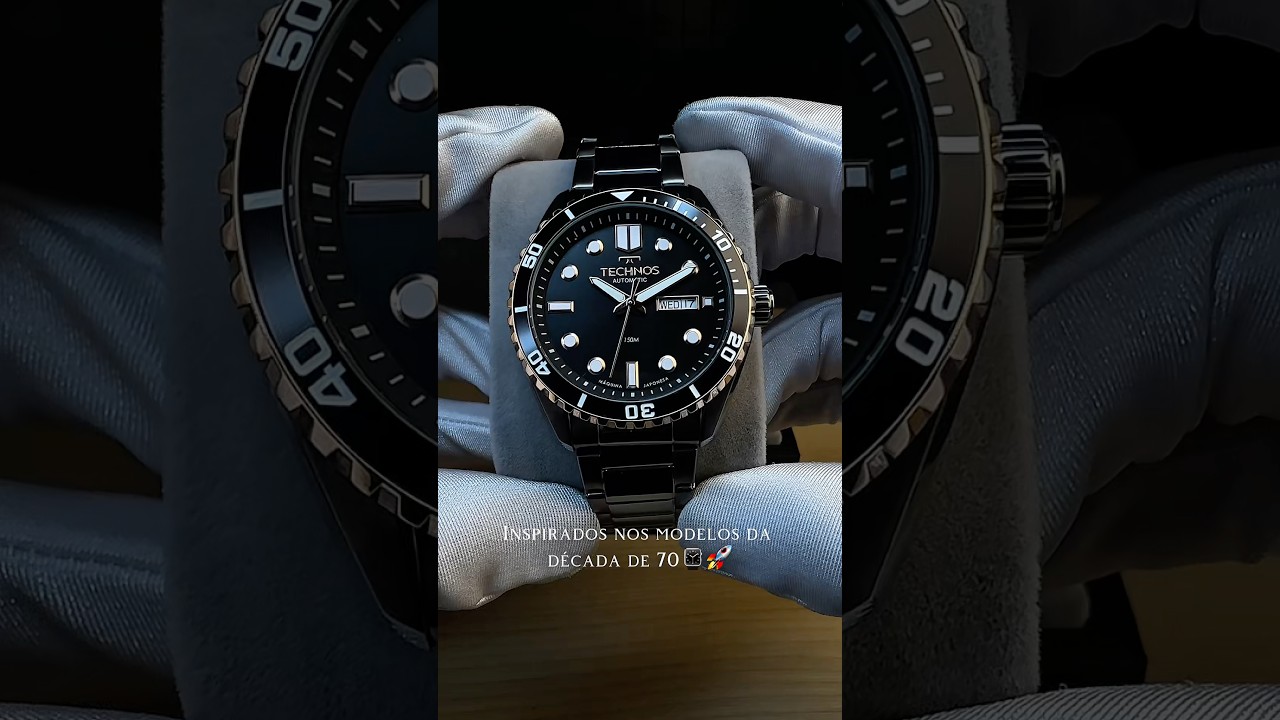 🌊 Rel&oacute;gio Technos Autom&aacute;tico Diver &ndash; Ref. 8205OY/1P 🌊