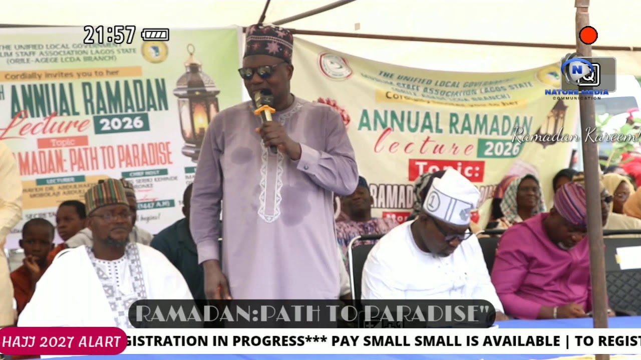 TOPIC: RAMADAN: PATH TO PARADISE.