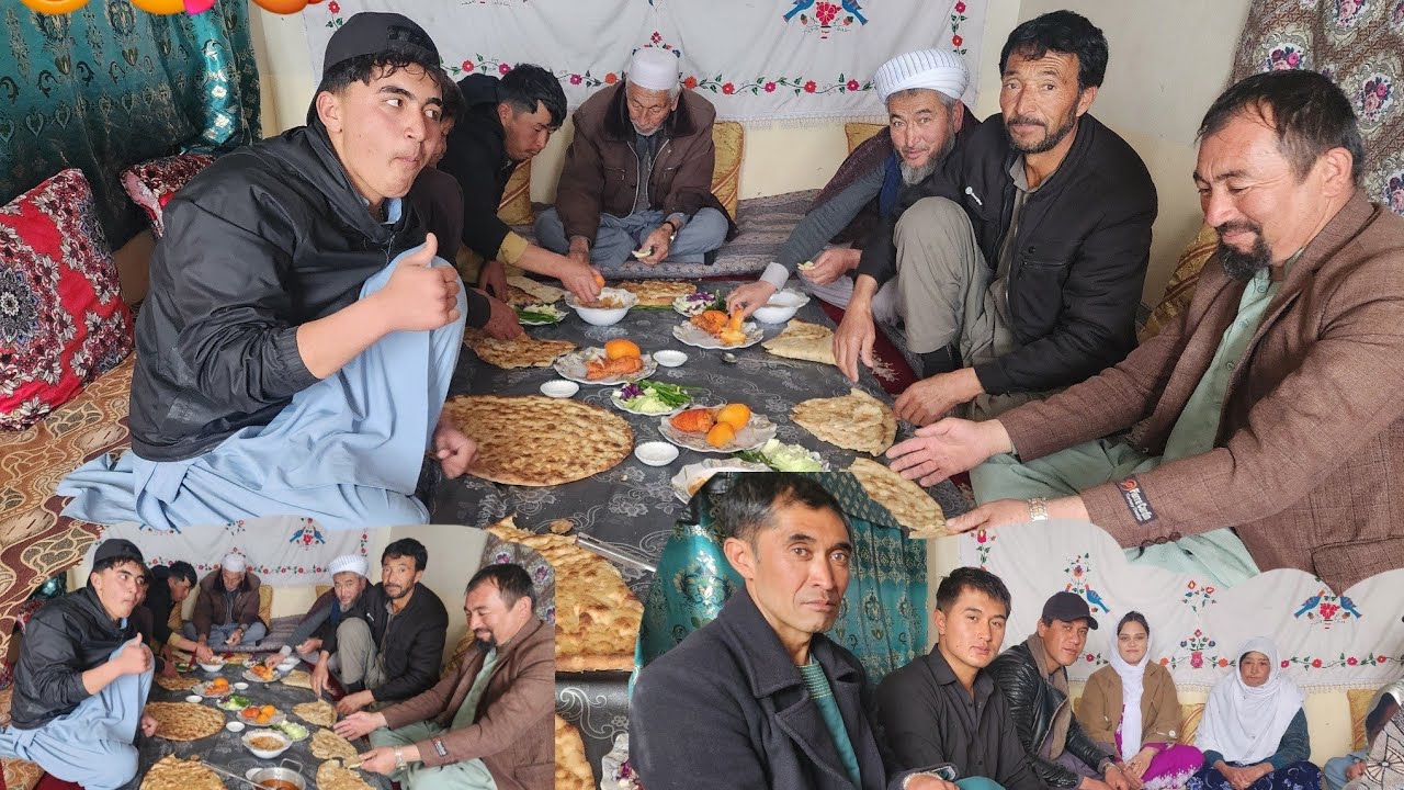  نوبت مولا د خانه مادر شکریه با اهالی قریه🥰