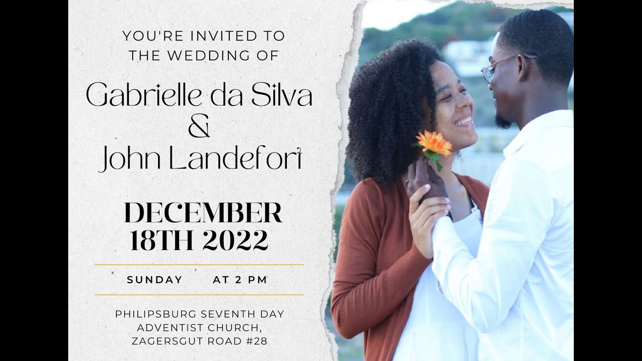 John & Gabrielle Wedding Ceremony  || Live from PSDA Church || Dec 18th, 2022 || at 2:00 pm.