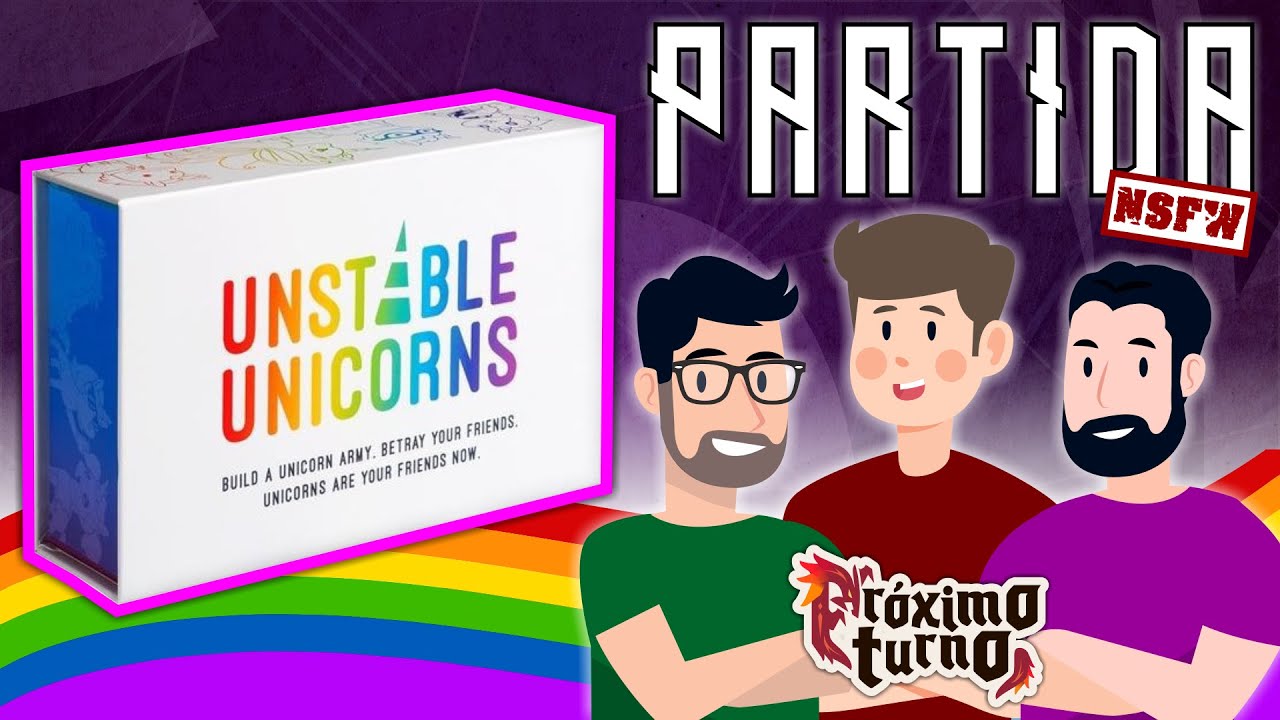 Cómo jugar UNSTABLE UNICORNS NSFW 🦄 Juego de mesa | PARTIDA + TUTORIAL Especial LGBTTTIQA @Teeturtle