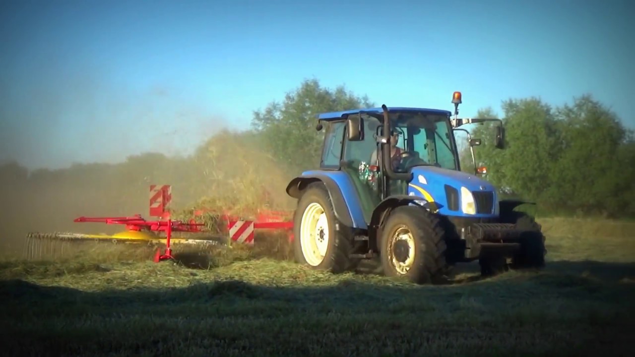 Presowanie i Zgrabianie siana 2016 # Valtra T120 & New Holand t5060