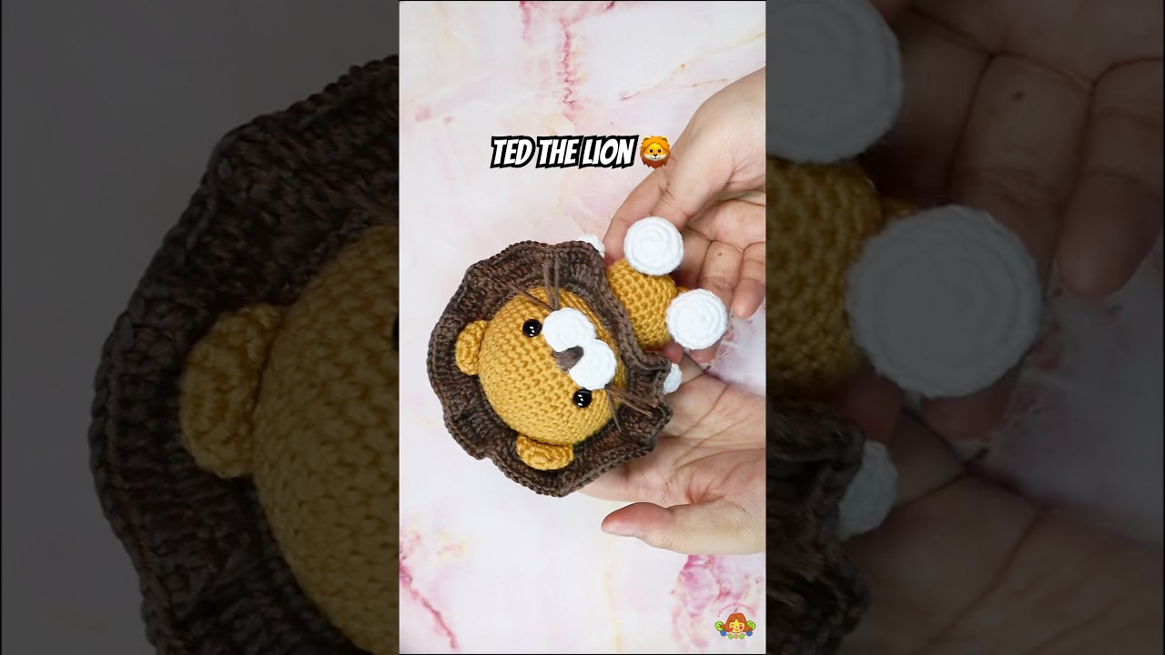 Ted The Lion 🦁 Amigurumi Crochet Doll #crochet #amigurumi #lion #diy #diycrafts