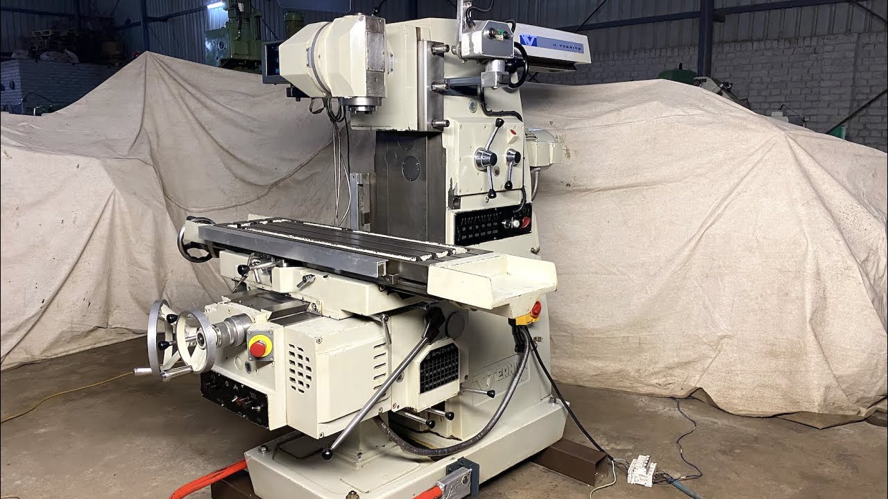 G. Vernier FV250 Universal Milling Machine - Table 1000 mm x 260 mm