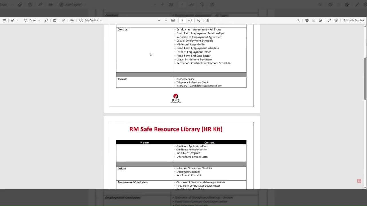 Human Resource Document Library (only $99)