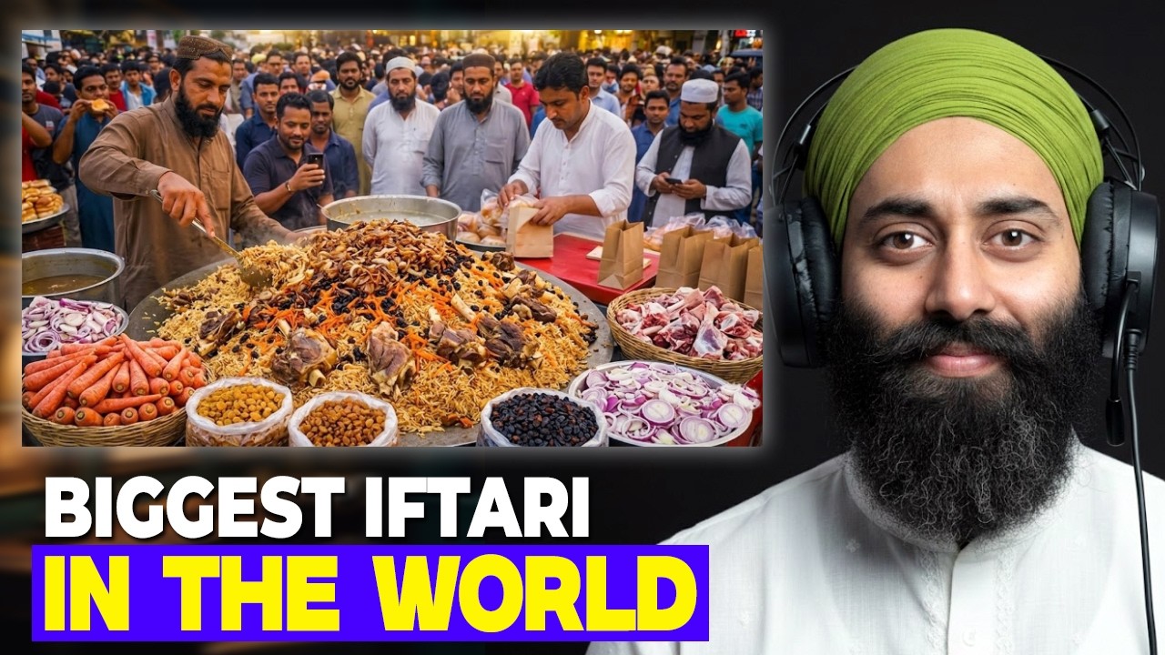BIGGEST IFTAR IN THE WORLD 🤯🌙 | INDIAN REACTION | YOU WON’T BELIEVE THIS RAMADAN GATHERING!