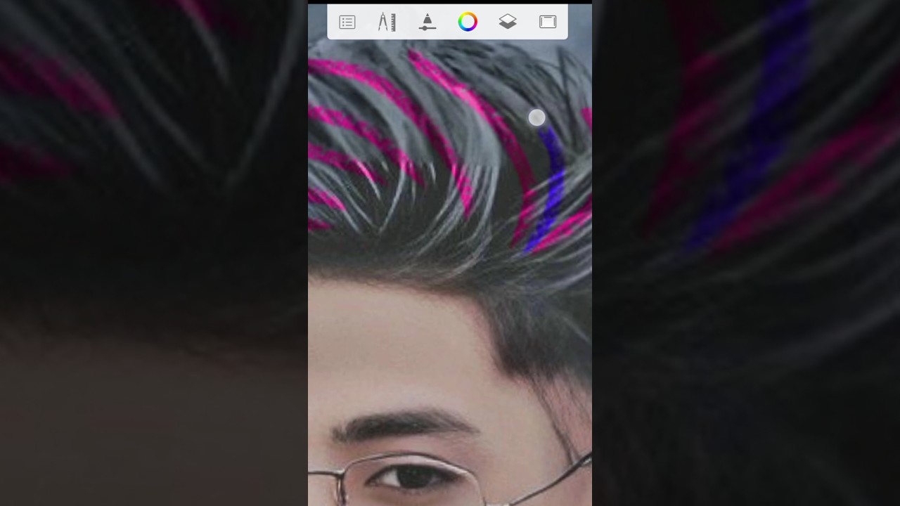 Autodesk Sketchbook Special hair editingoil paint photo editing || Sanpseed + toolwize hair Editing