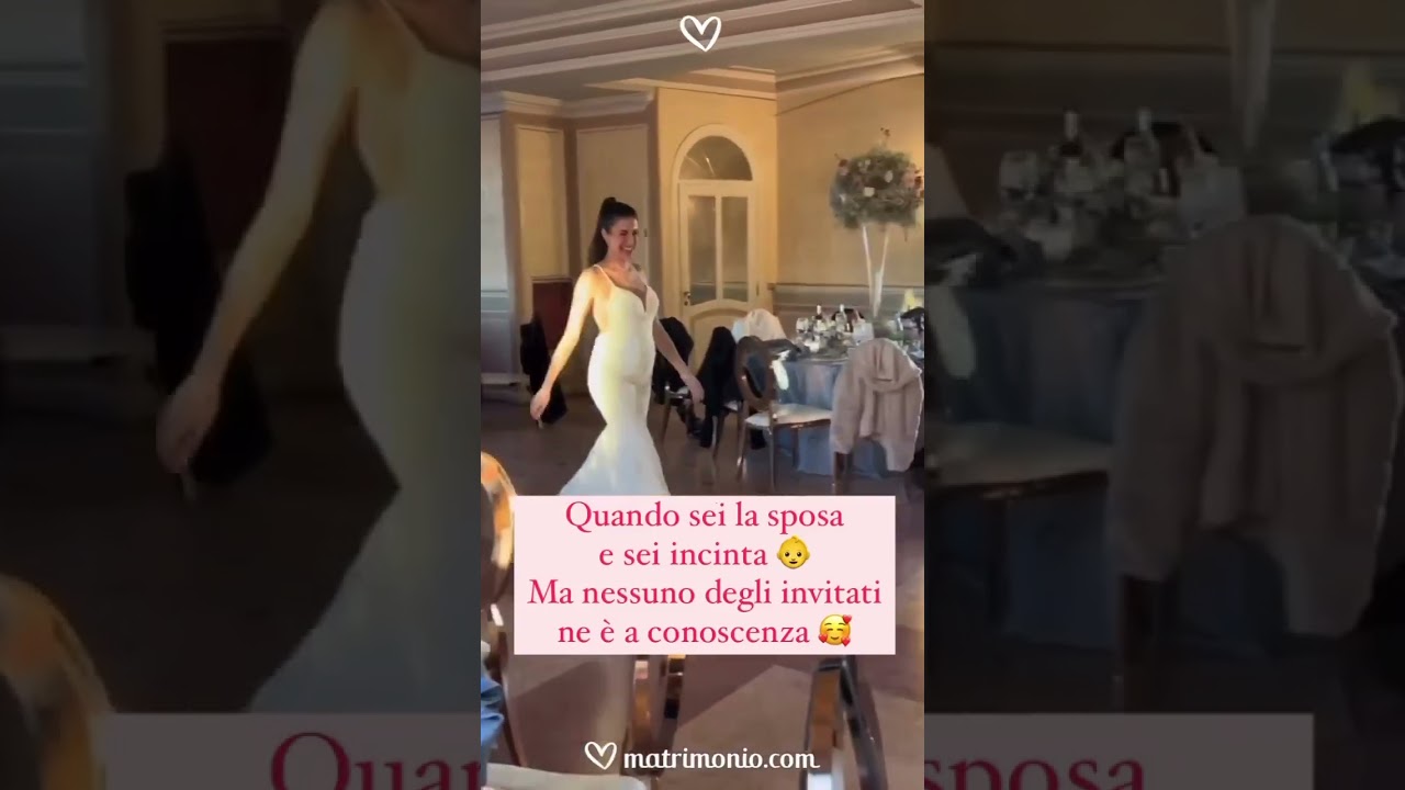 Questa s&igrave; che &egrave; una sorpresa 👶 #matrimonio #sposa #mamma #shortvideo #pregnancy #matrimoniocom