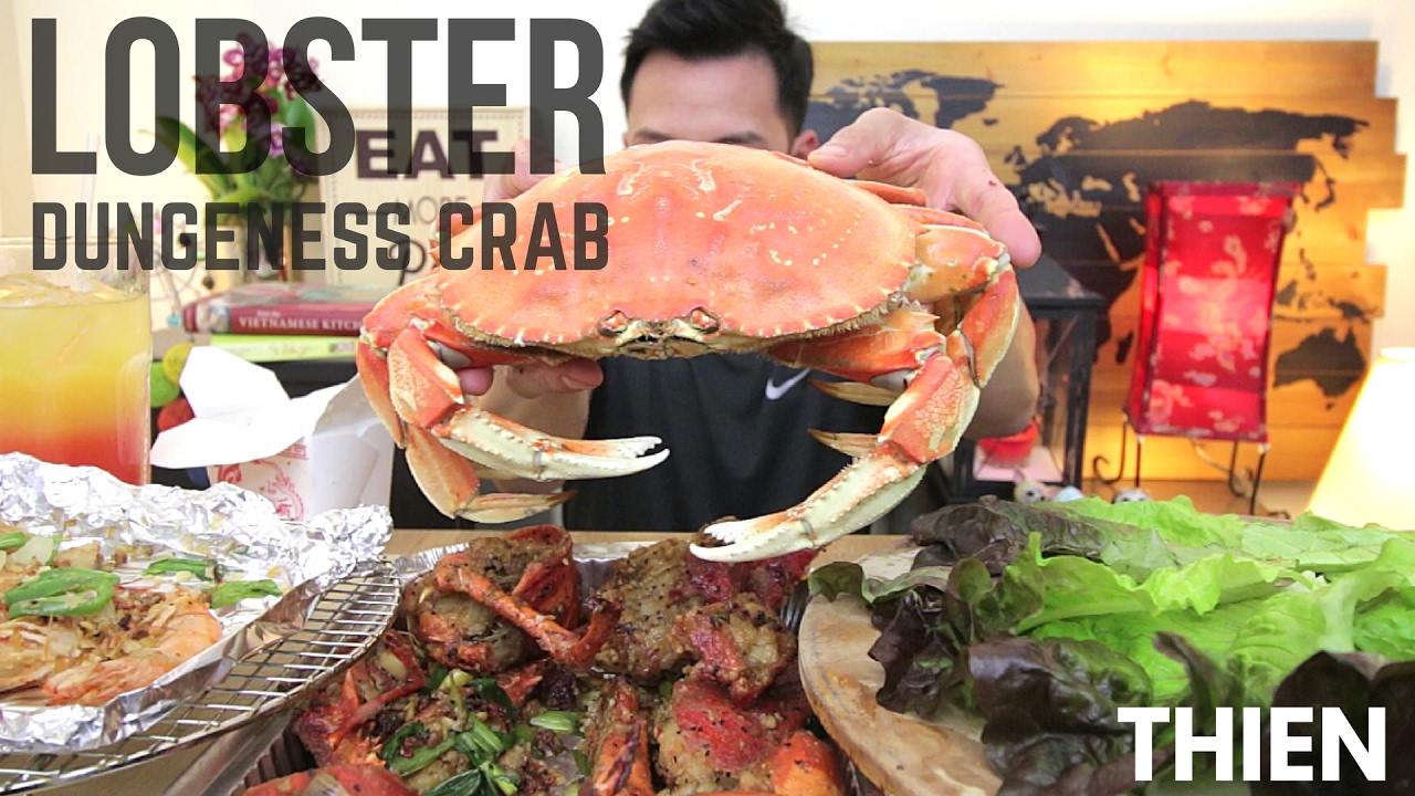 [mukbang with THIEN]: Chinese/Vietnamese-Style Lobster, Dungeness Crab, and Salt & Pepper Shrimp