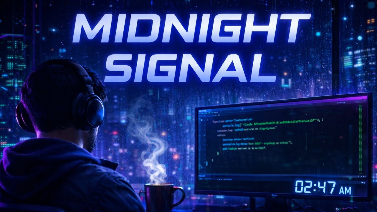 Midnight Signal 🌃 | Enter Flow State for Error-Free Night Coding