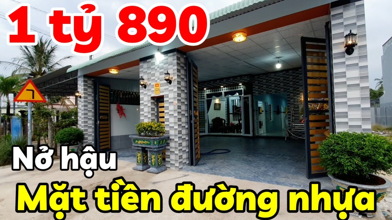 Nhà mới xây gần 200m2 nở hậu Chữ L mặt tiền đường nhựa giá 1 tỷ 890 triệu ở phường Long Hoa Tây Ninh