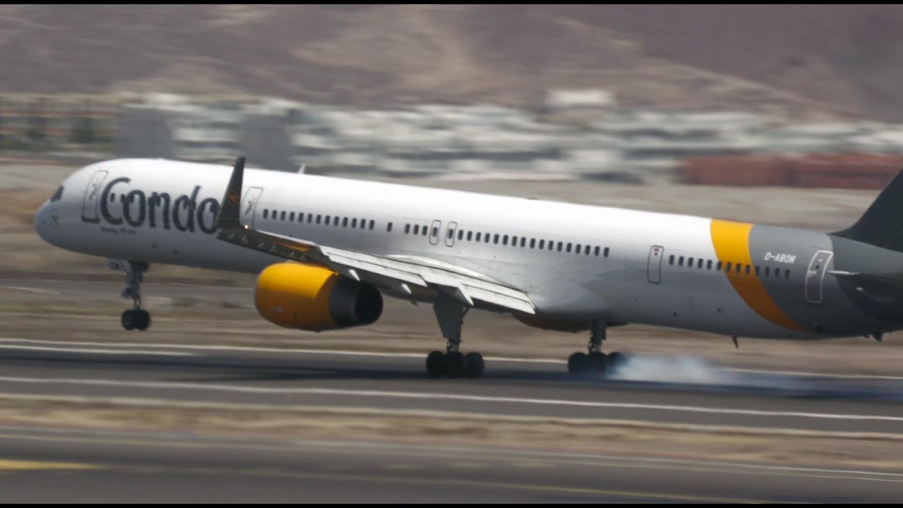 [4k] Boeing 757 at Tenerife | Best CLOSE UPS Boeing 757