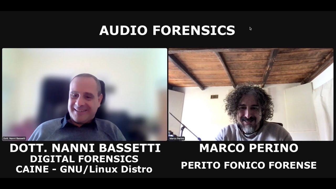 Marco Perino col Dott. Nanni Bassetti, Esperto in Digital Forensics e Project Manager di CAINE