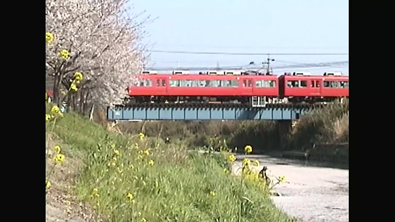 名鉄7000系 両開き扉の9次車を連結の6両固定編成P6と7100系② さよならP6団体列車まで