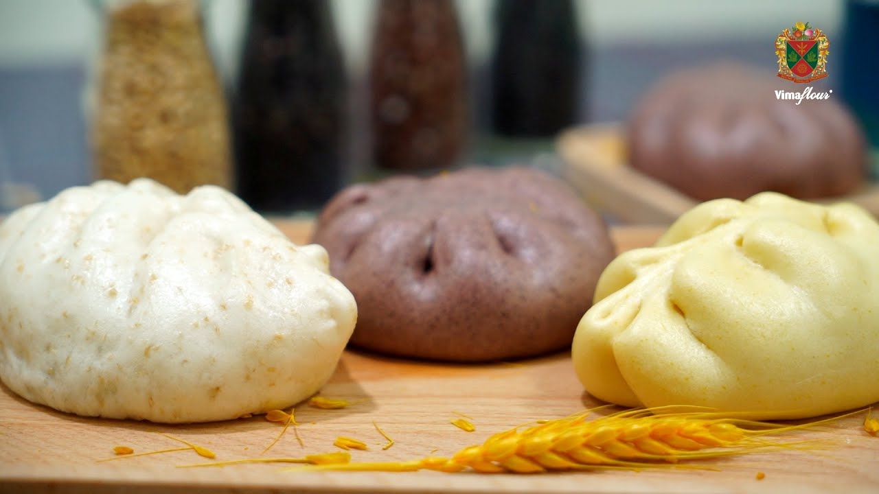 HƯỚNG DẪN LÀM BÁNH BAO DINH DƯỠNG TỪ BỘT WHOLE MEAL, BỘT GẠO LỨT, BÍ ĐỎ - By Vimaflour Ltd.