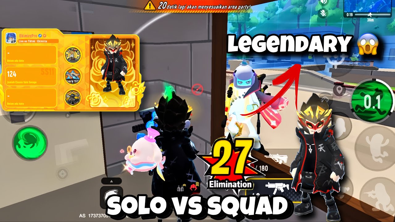 27 KILL !! ☹️SAD ENDING!! 😭 SOLO VS SQUAD SAUSAGE MAN ( EkimirzYtube )