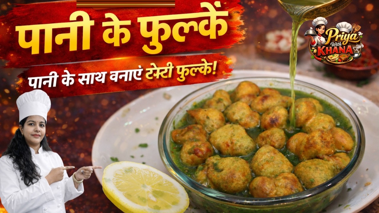 पानी के फुल्के रेसिपी | घर पर बनाएं सॉफ्ट और खस्ता फुल्के | Easy Snack Recipe