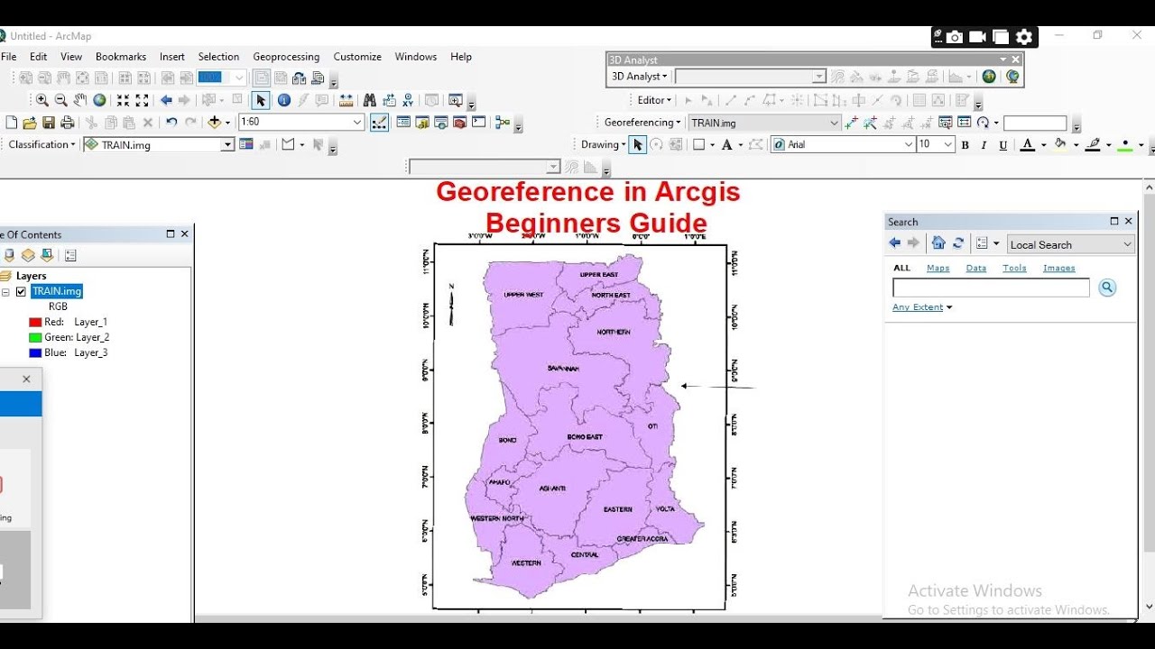 How to Georeference a Map in ArcGIS | Master Georeferencing in a Few Clicks|