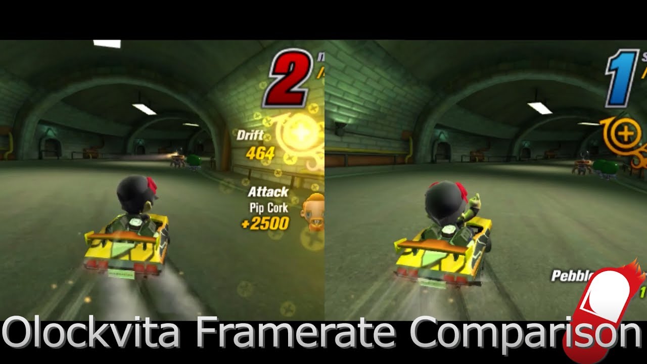 ModNation Racers: Road Trip - Framerate Comparison for PS Vita (Oclockvita)