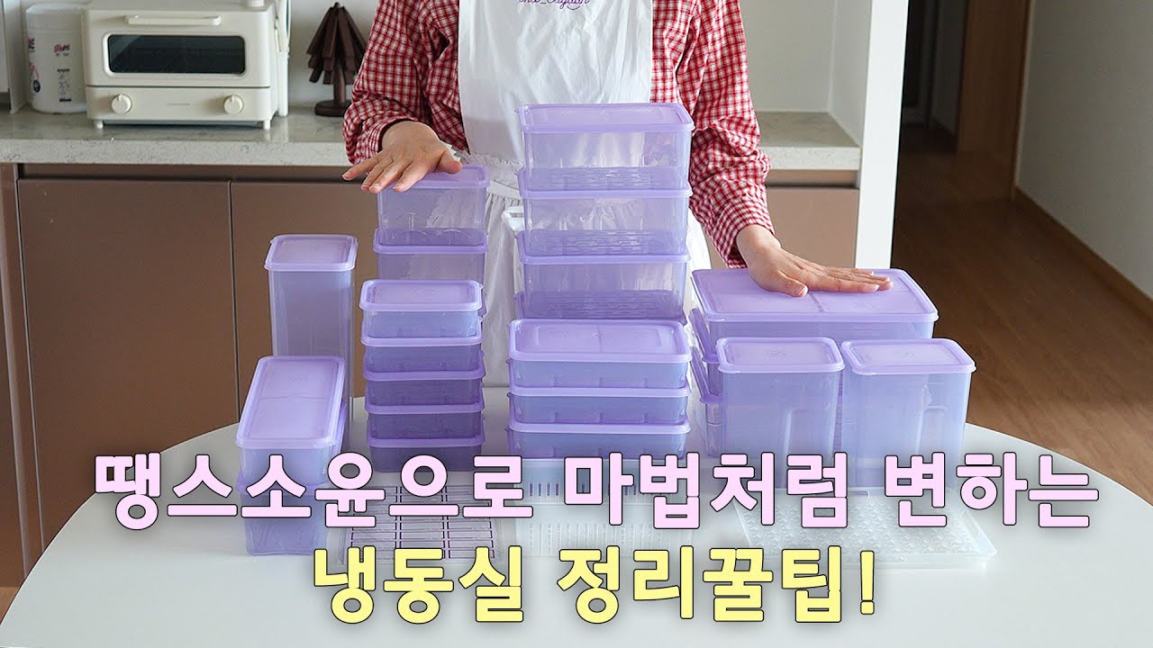 땡스소윤 냉동용기 공동구매｜땡스소윤으로 마법처럼 변하는 냉동실 정리꿀팁｜ 냉동실 정리