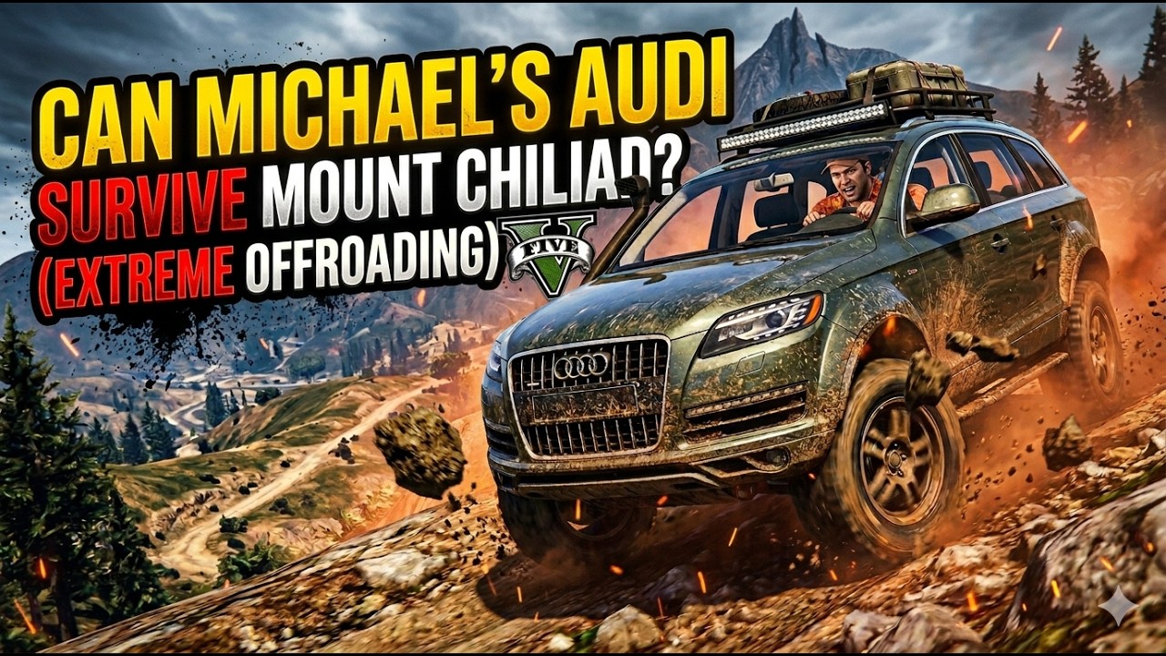 I DROVE MICHAEL'S AUDI UP MOUNT CHILIAD! (Extreme Offroading) 🏔️