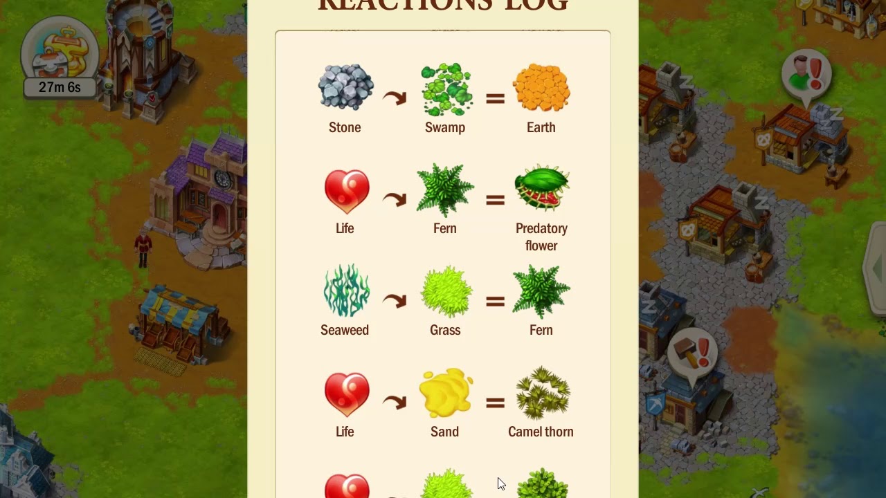 REACTIONS LOG CHART WORLDS WIN DISCOVER SIM