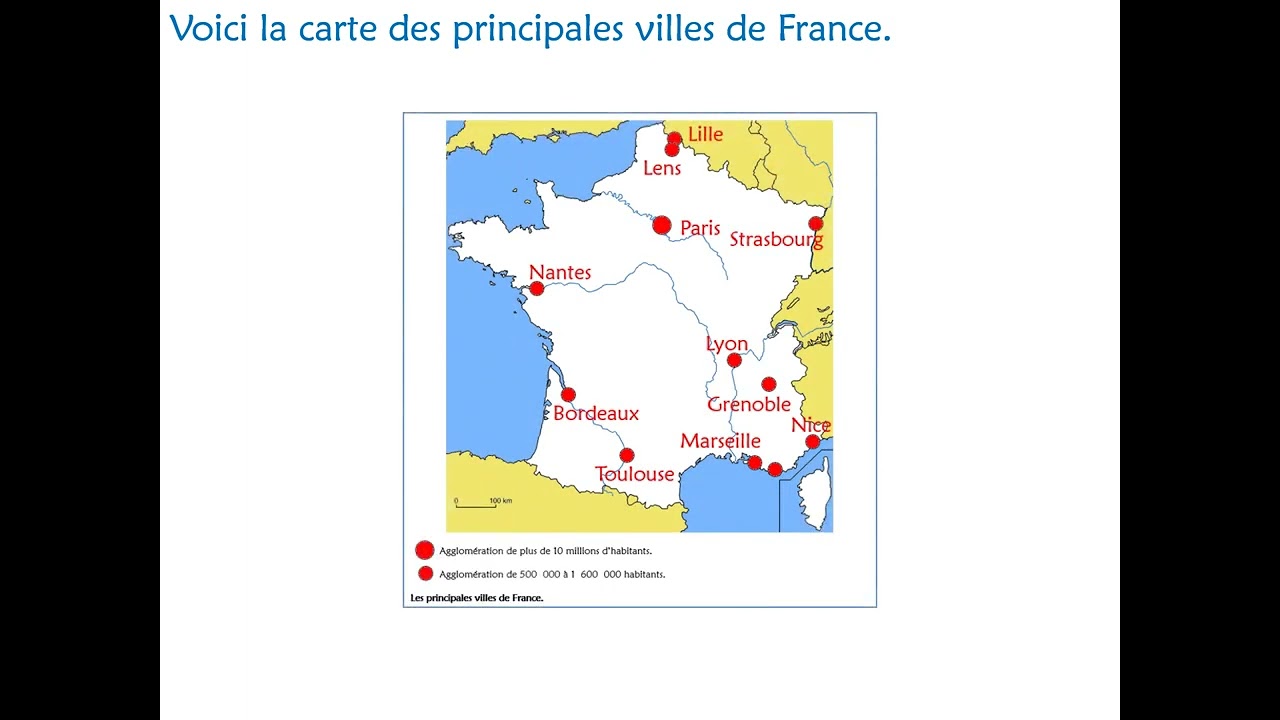 GEO Les principales villes de France