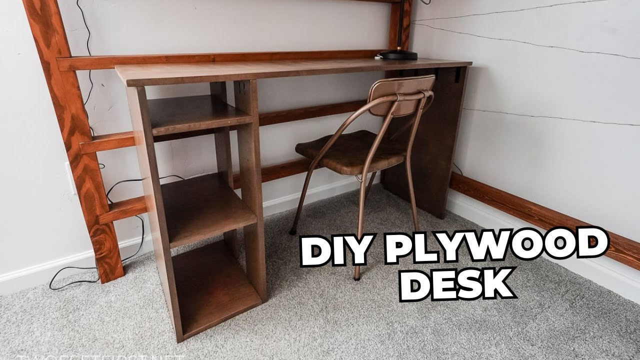 How I Built a Basic Desk Using Only Plywood
