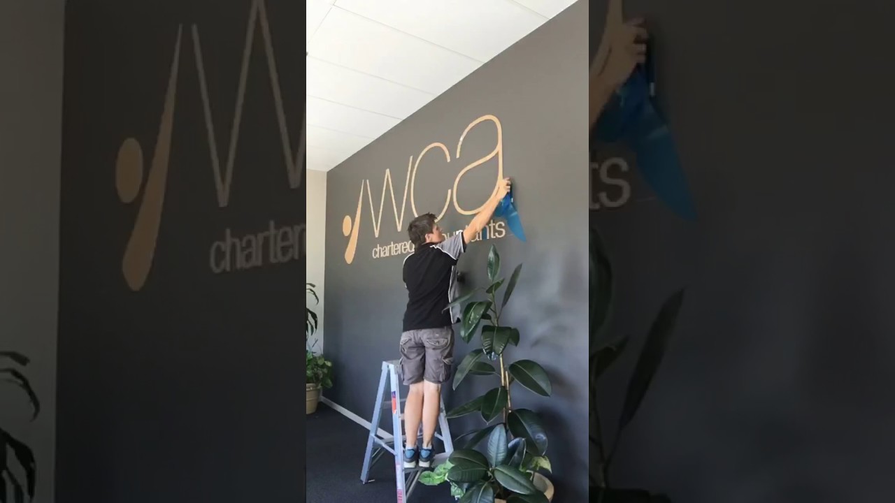 Installing acrylic letters