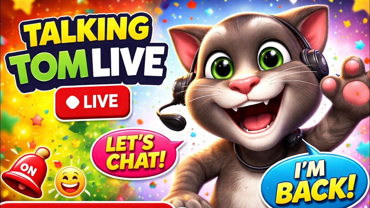 LIVE – Talking Tom is Talking to Everyone 😱 | Non-Stop Fun