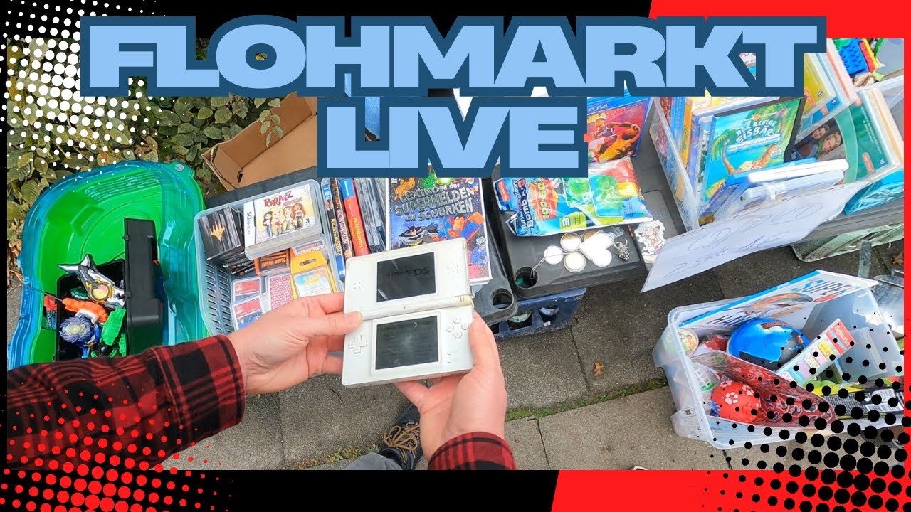 FLOHMARKT LIVE #68 - Ein Nintendo DS zum Schnapperpreis! Ist er es wert? Tolle Game- und Filmdeals!