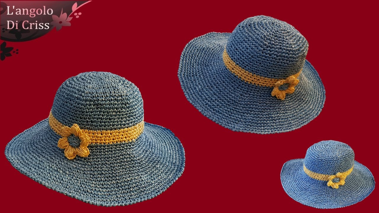 Tutorial cappello estivo all'uncinetto 