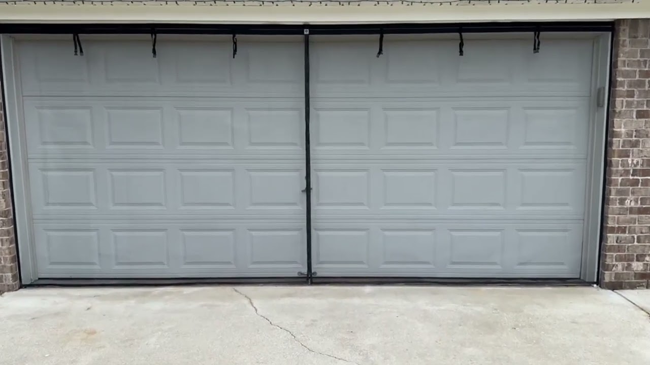 SOLODOTO Military Grade Fiberglass Garage Door Screens for 2 Car 16x7FT Magnetic Garage Screen Door