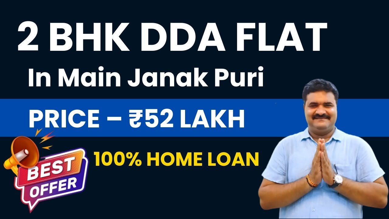 2BHK DDA Flat in Main Janak Puri for just ₹52 Lakh | 100% Home Loan Available | Be Link Homes