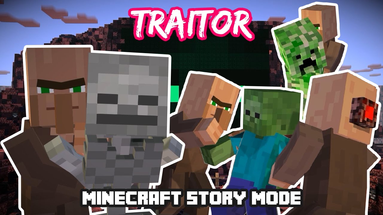 Traitor Skeleton's Quest in the Wither PAMA's Nether World - Minecraft Story Mode