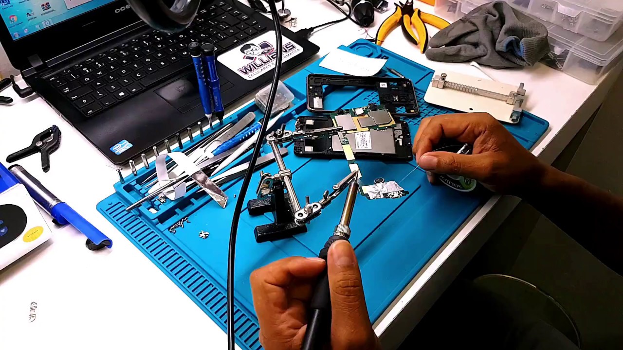 Como Remover Conector de Carga com Ferro de Solda